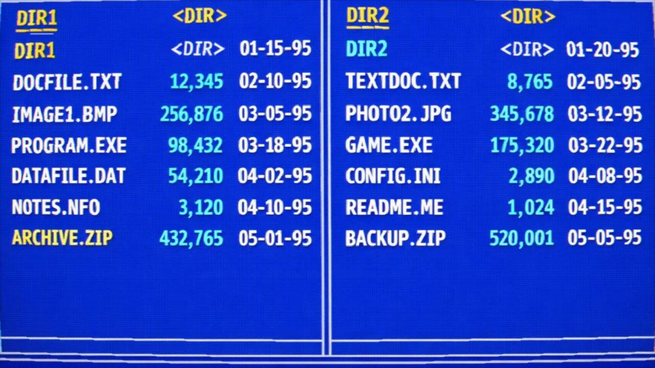 A scene through the Mid-90s PC Monitor look