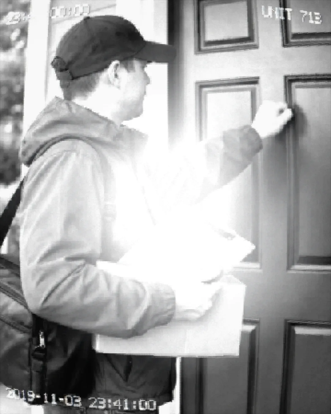 Surveillance look — real output from the engine — Night-IR